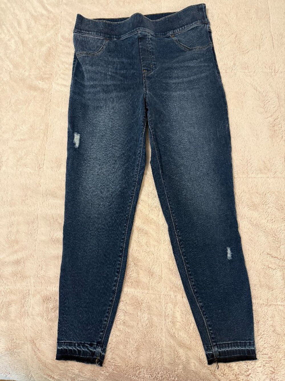 Plus sized 1X - SPANX Skinny Blue Jeans - Ankle Length